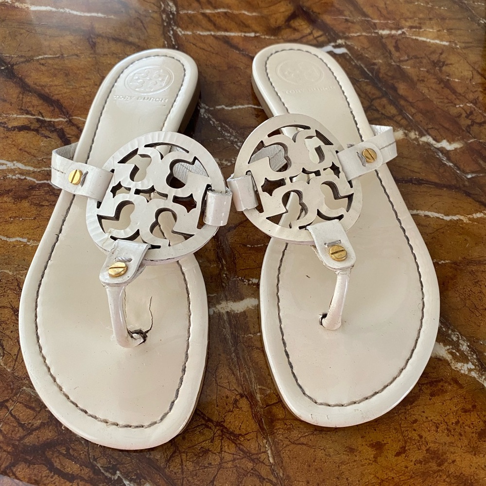 Tory Burch White Miller Sandal
